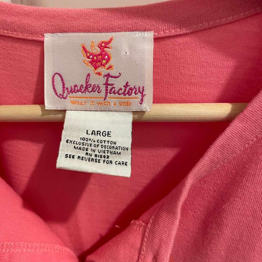 Quacker Factory pretty in pink jacket. - Picture 2 of 5